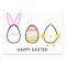 Happy Easter Eggs Tabletop Canvas